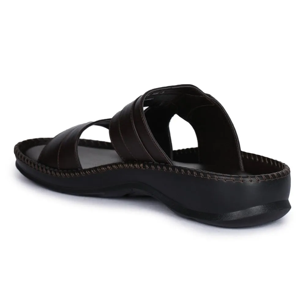 Coolers Casual (Brown) Slippers For Men K2-01 By Liberty Fun Slippers