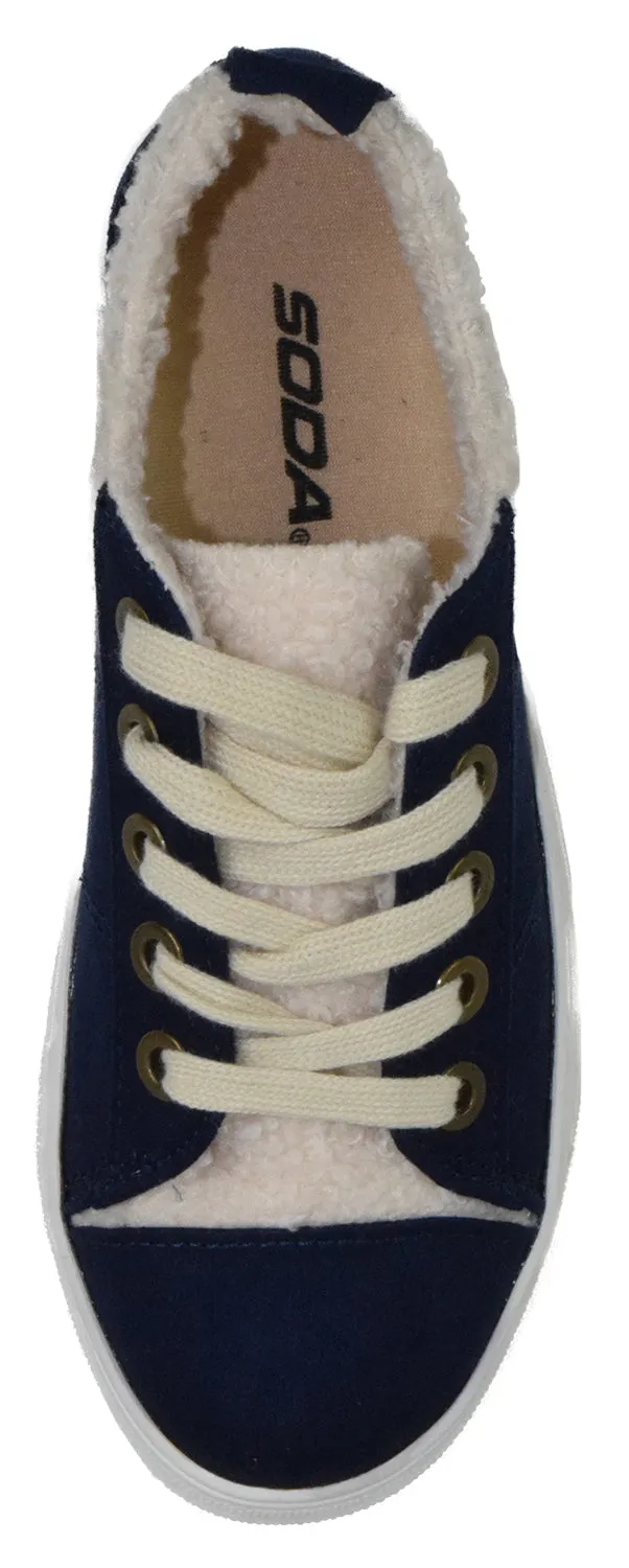 ENDEAR-G Navy Soda Loafers Grill