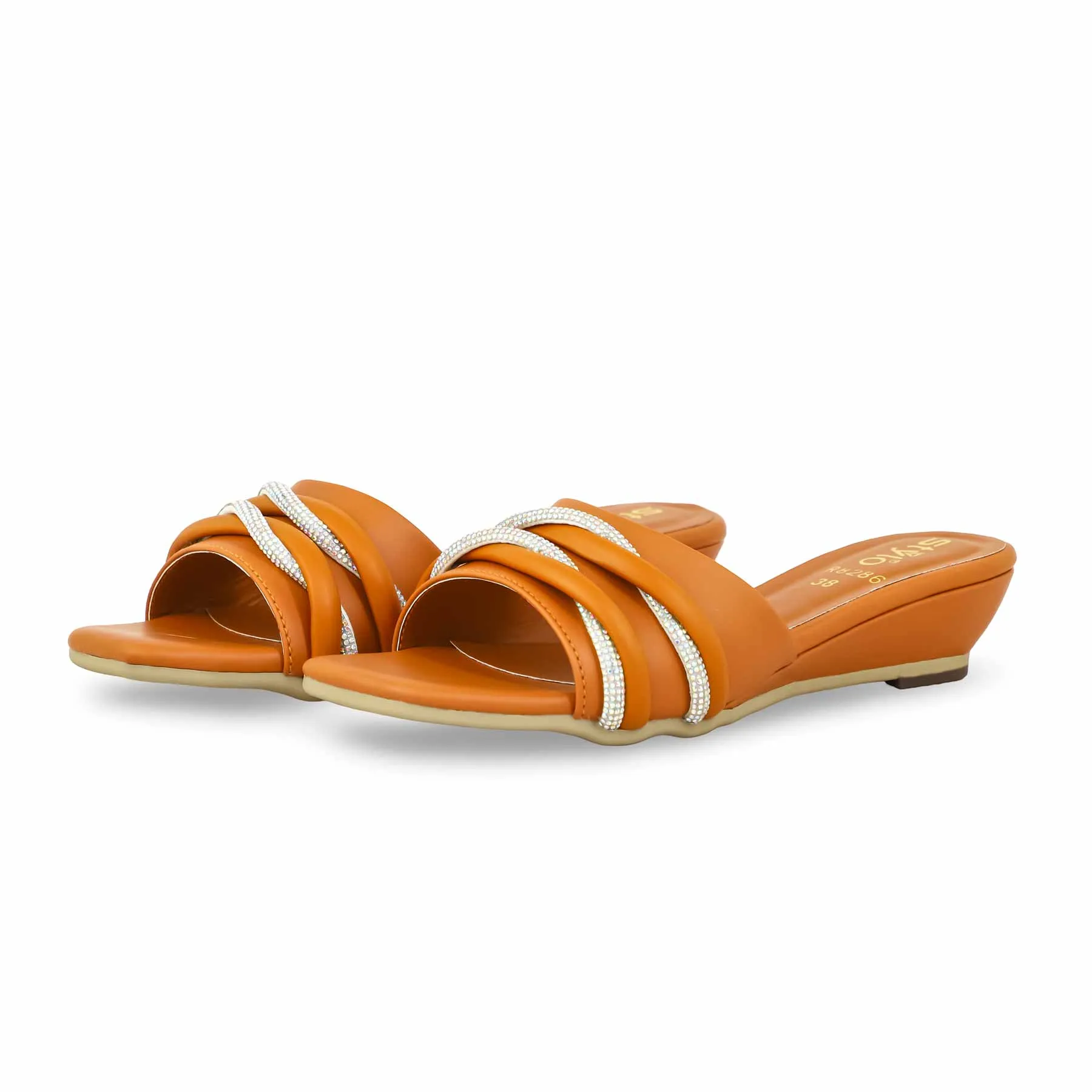 Mustard Formal Slipper FR8286 Slippers To Shoes