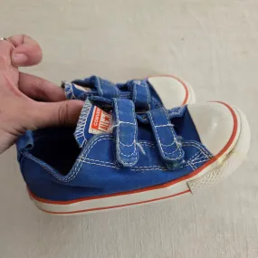 Low Asics Shoes Converse Blue/Orange Velcro Shoes toddler 9