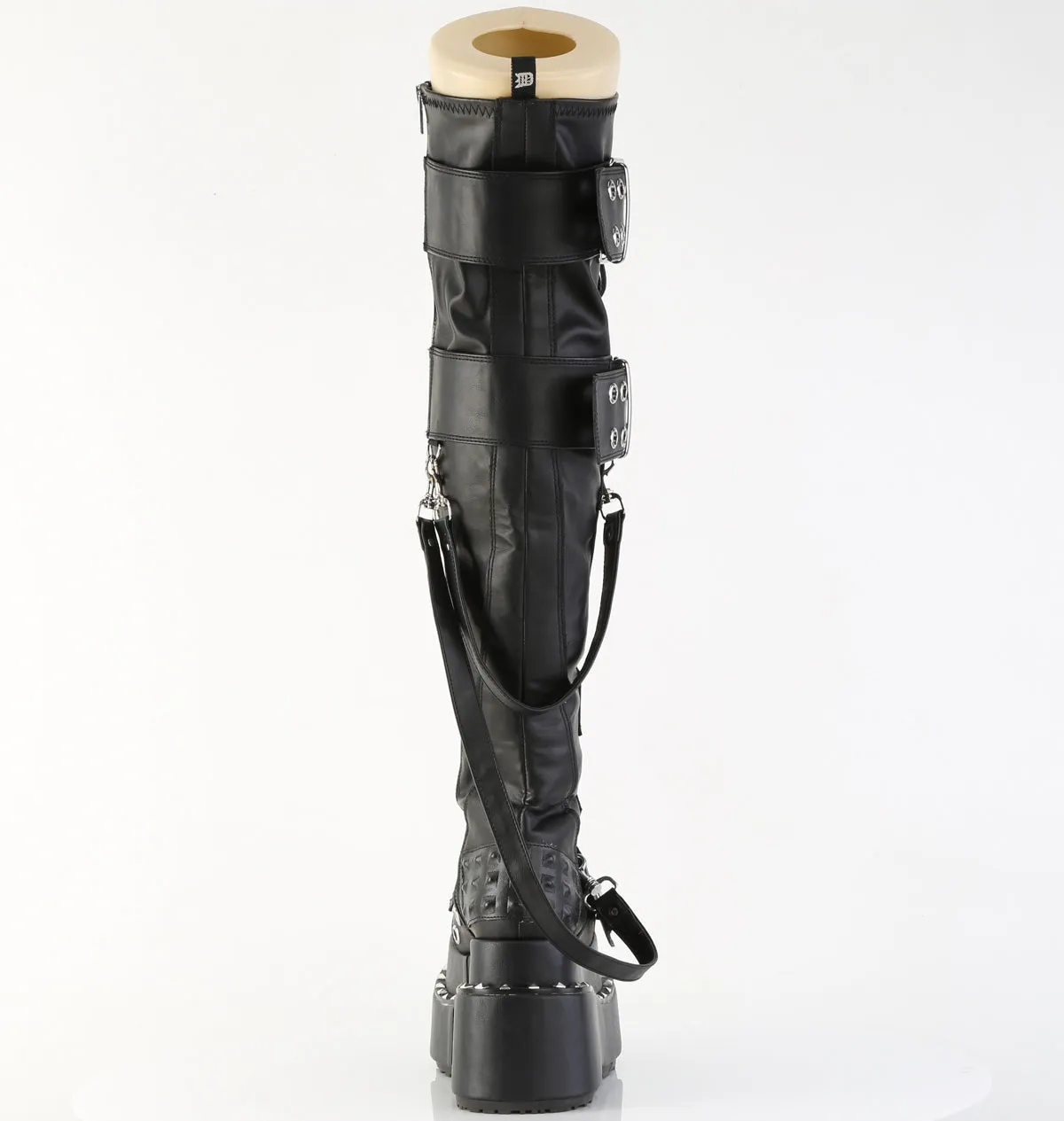 Most Popular Adidas Shoes BEAR-316 DemoniaCult Black Vegan Leather Sexy Women's Over-the-Knee Boots (Alternative Footwear)