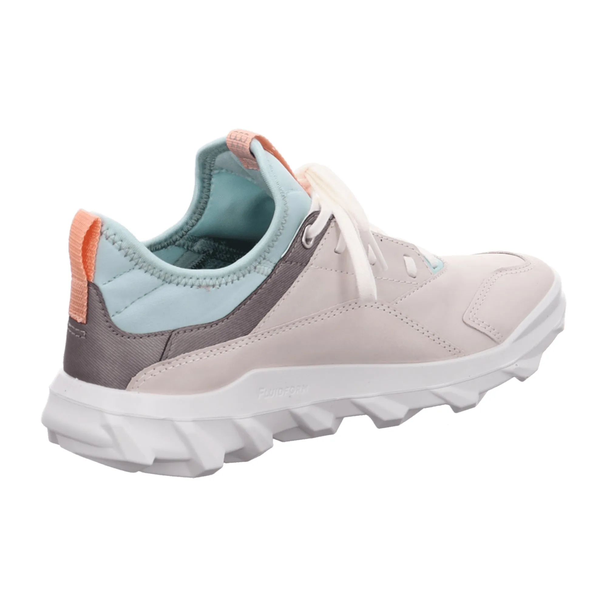 ECCO MX W Casual Lace-Up Shoes for Women in Beige, Stylish Suede and Textile Adidas Knit Shoes