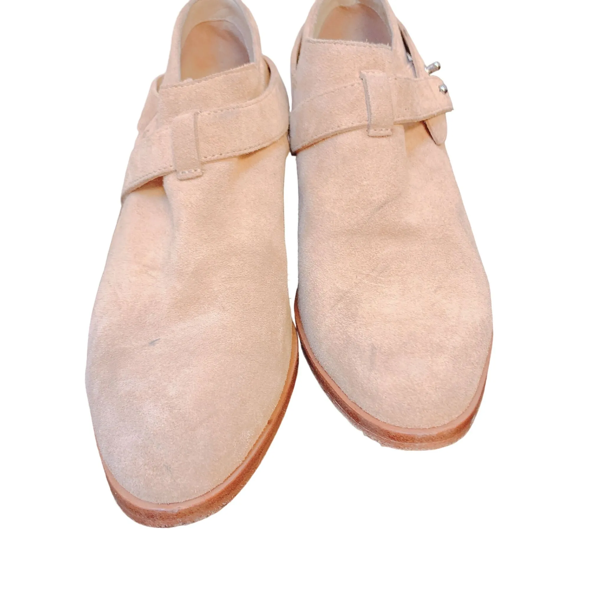 Rag & Bone Tan Suede Ankle Booties With Strap 7 Adidas Turf Soccer Shoes