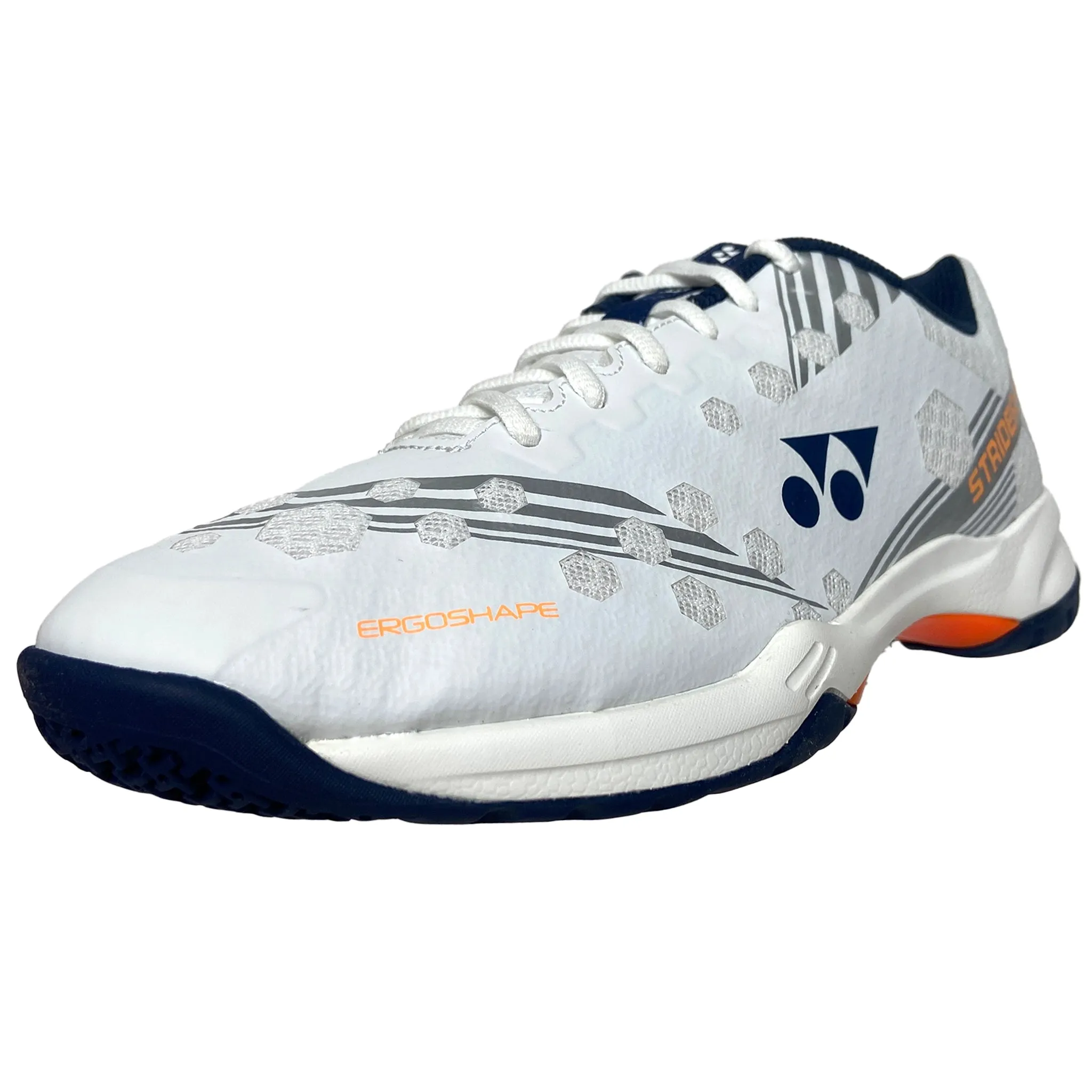 Yonex Power Cushion Strider Beat Men's Indoor - White/Orange Asics Upcourt 2 Volleyball Shoes