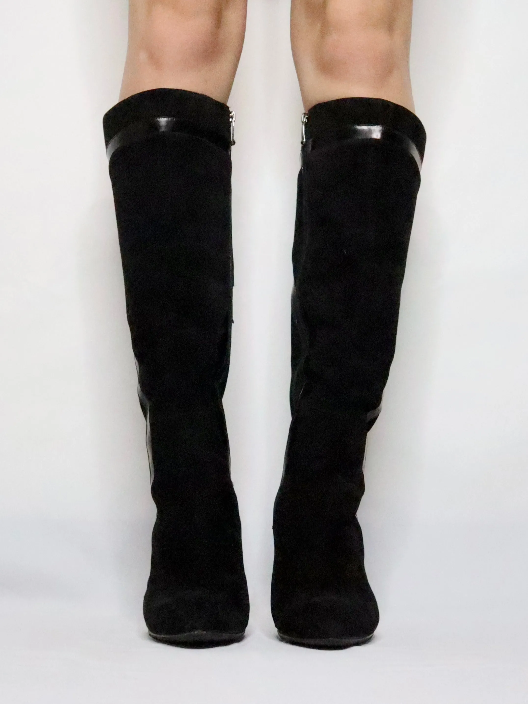 Track Shoes Adidas Black Knee High Boots (7 US)