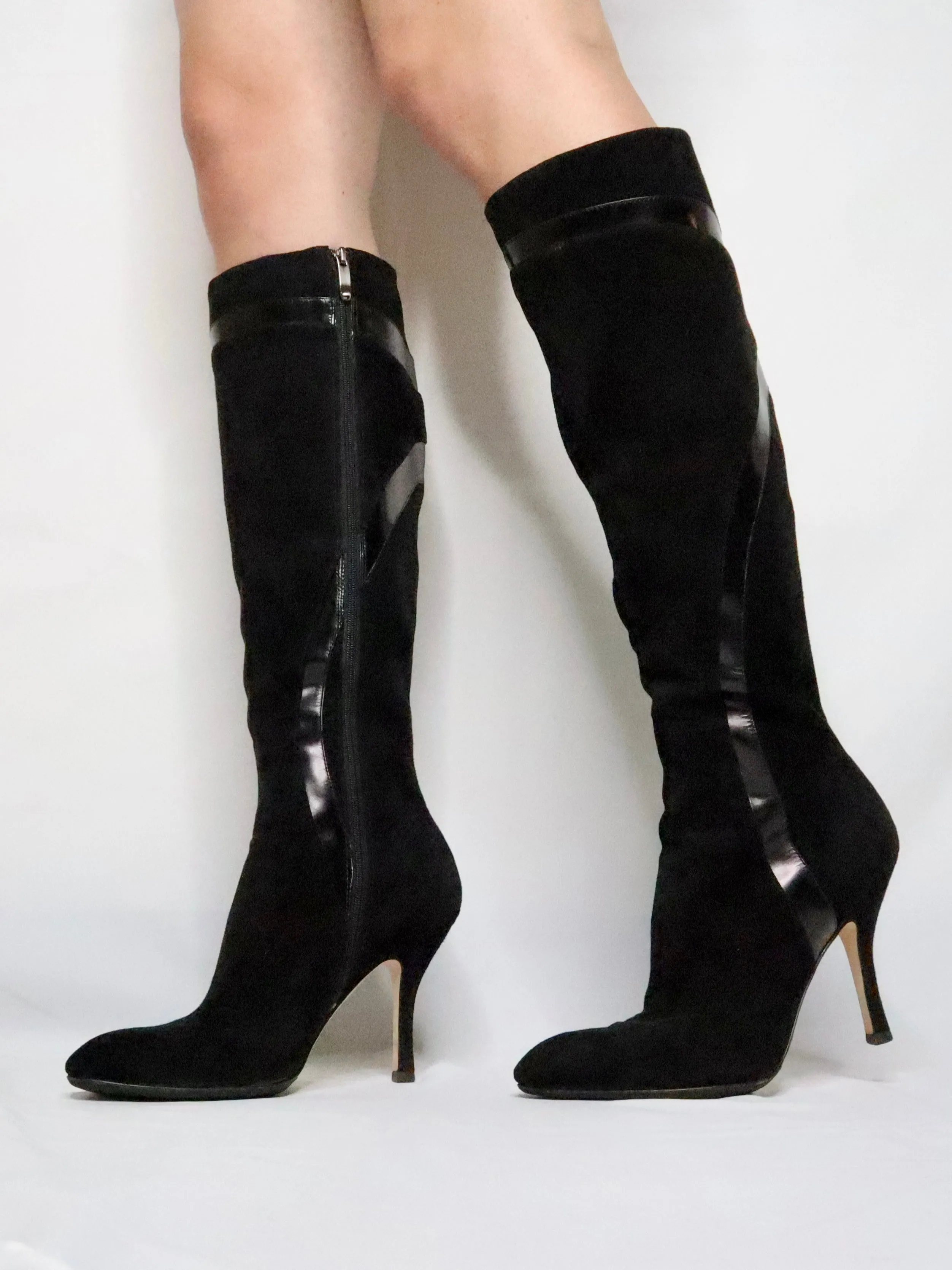 Forum Bold Shoes Adidas Black Knee High Boots (7 US)