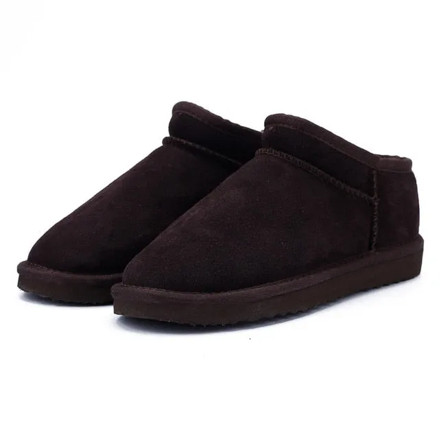 MBR FORCE Women Australia Classic Style  Snow Boots Winter Warm Leather Flats Warterproof High-quality Ankle Boots large size Boots For The Snow