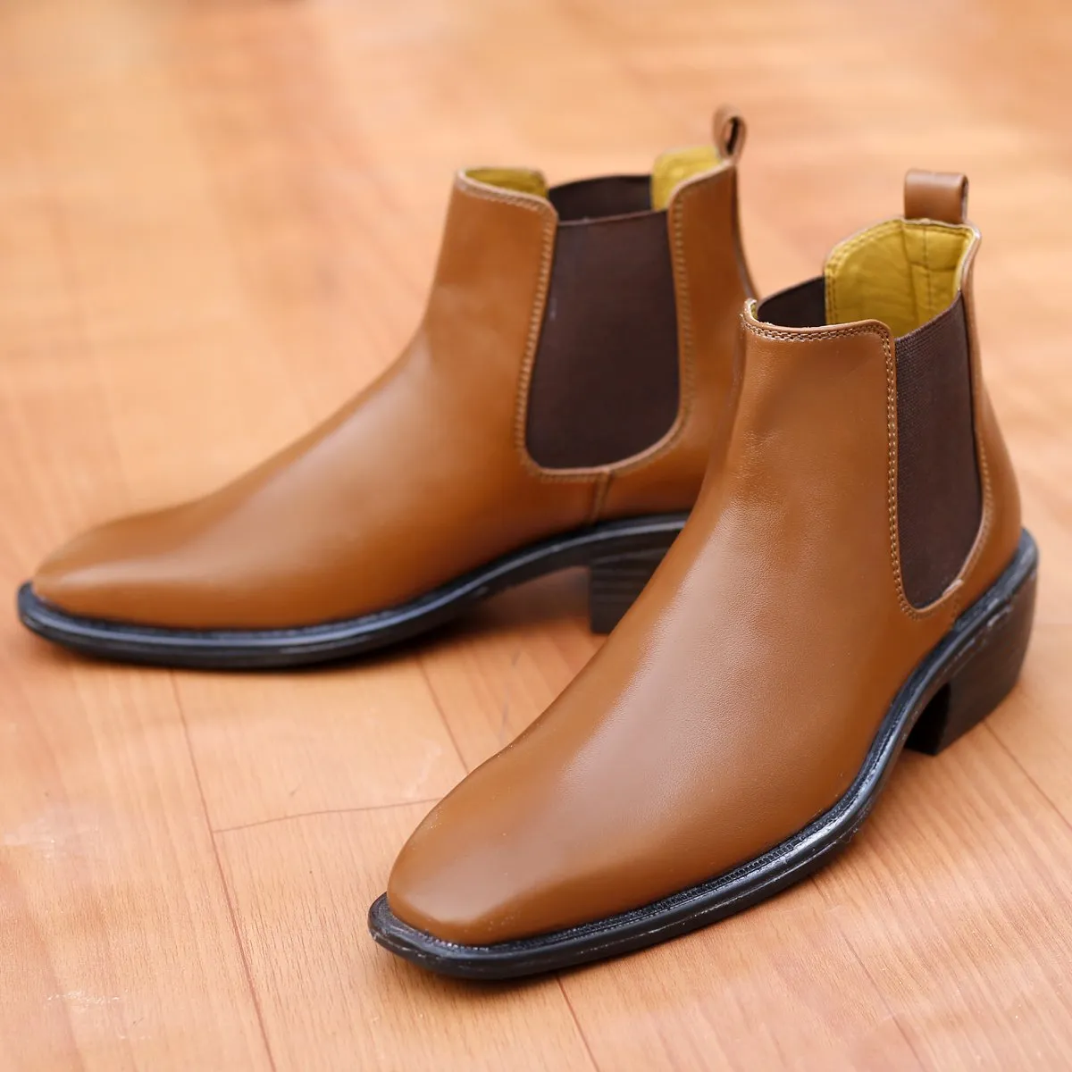 Men's 2 Inch Hidden Height Increasing  High-end Fashionable Chelsea Boots Adidas Kaptir Flow Running Shoes