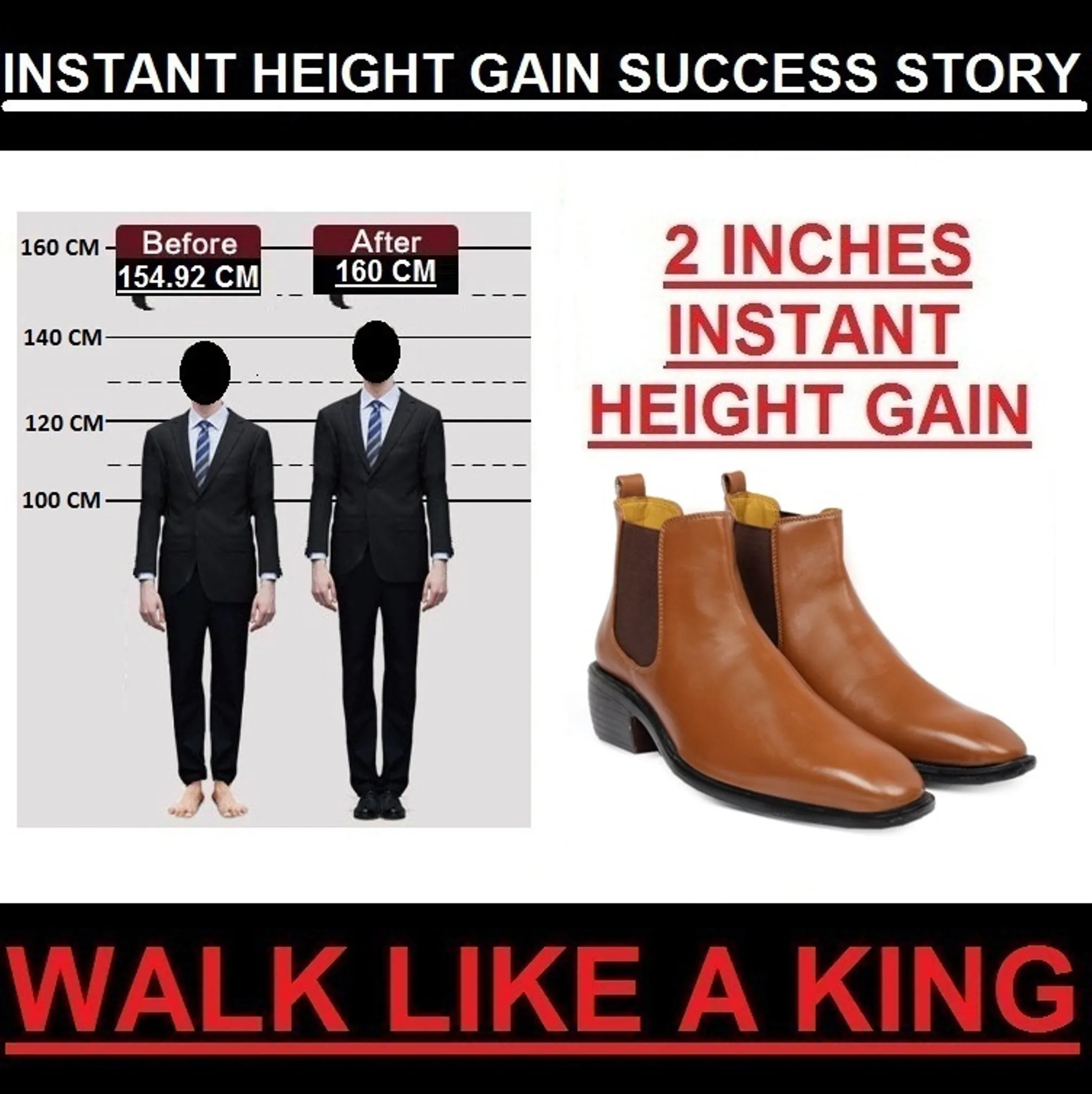 Adidas Trae Young 2.0 Basketball Shoes Men's 2 Inch Hidden Height Increasing  High-end Fashionable Chelsea Boots