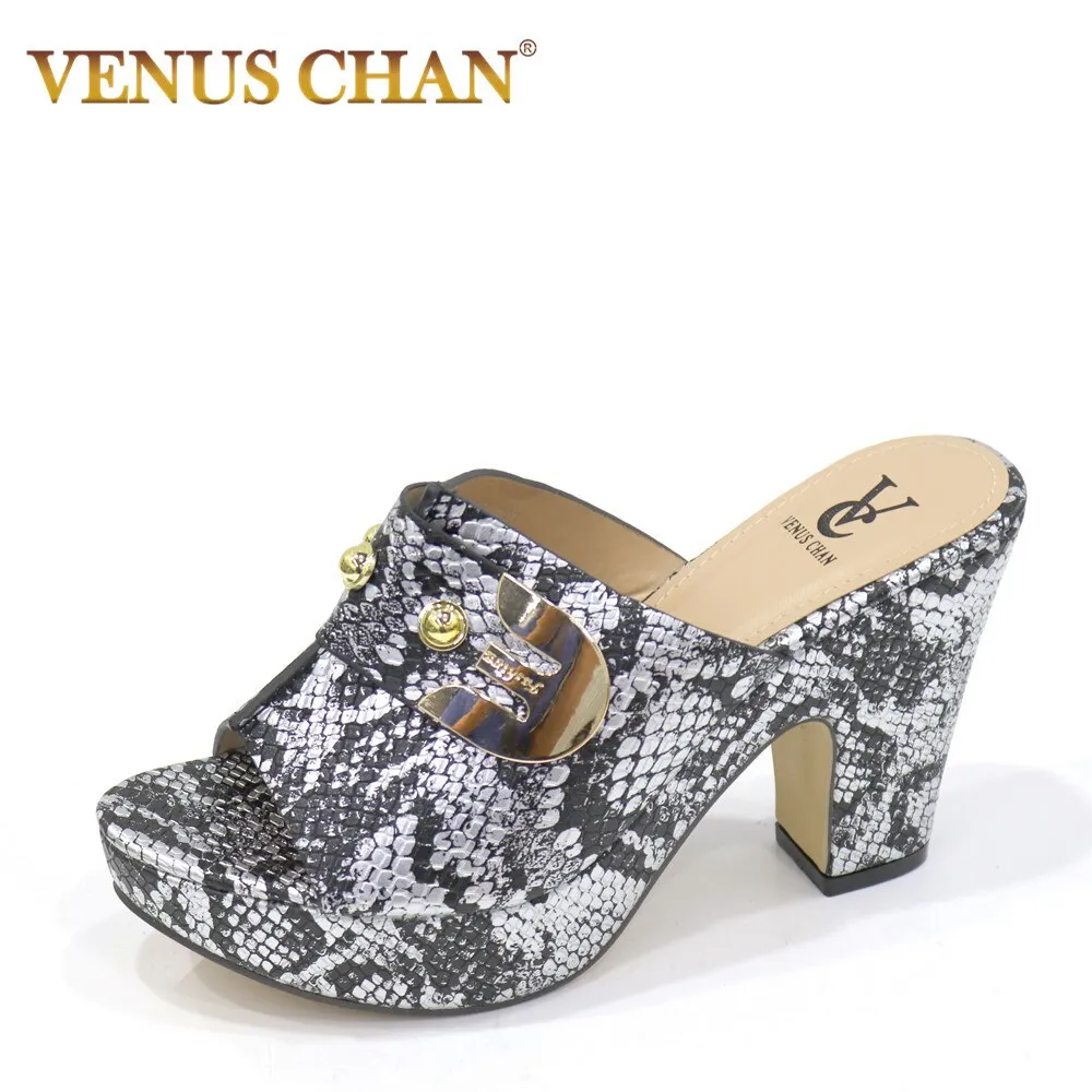 Ladies Summer Slipper Good Quality Slippers for Women Wedding Party Pumps Women's Slippers Nigeria Style Shoes High Heel Sandals Simba Slippers