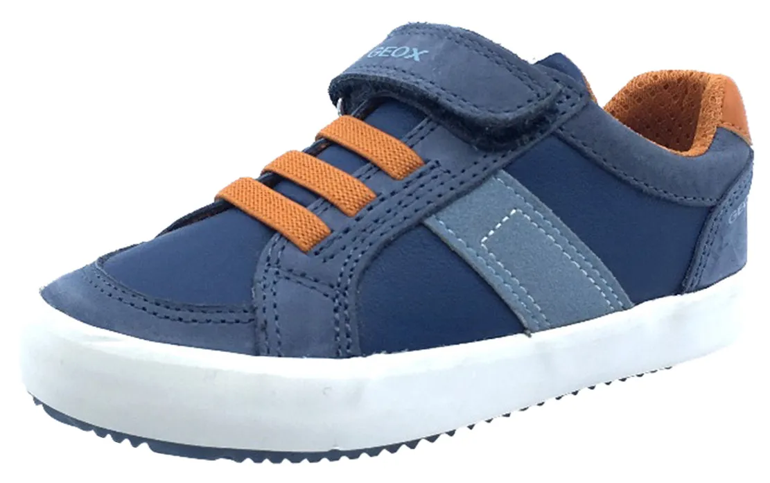 GEOX Boy's Alonisso Sneakers, Blue/Orange Asics Kayano Golf Shoes