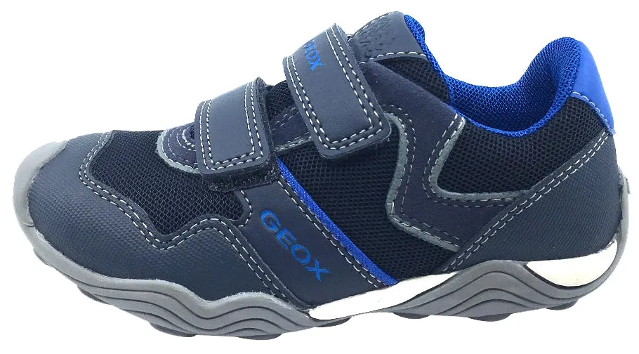 Best Asics Running Shoes Under $100 GEOX Boy's Arno Hook and Loop Sneaker (Navy/Royal Blue)