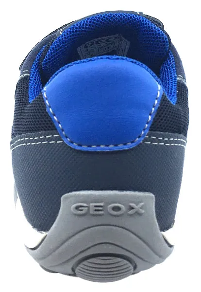 GEOX Boy's Arno Hook and Loop Sneaker (Navy/Royal Blue) Asics Running Shoes 6.5