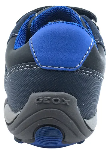 Asics Shoes Tiger Runner GEOX Boy's Arno Velcro Sneaker Tennis Shoes (Dark Navy/Royal)