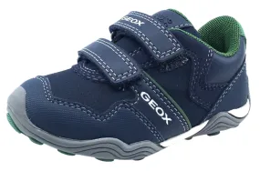 GEOX Boy's Arno Velcro Sneaker Tennis Shoes, Navy/Green Asics Closeout Running Shoes