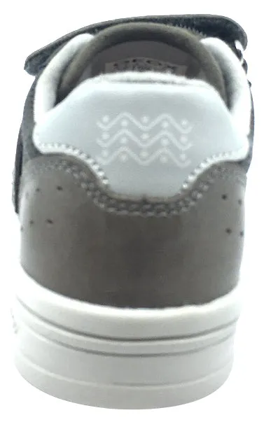 Asics Leather Running Shoes Geox Boy's DJ Rock 2 Military Olive Triple Hook and Loop Sneaker