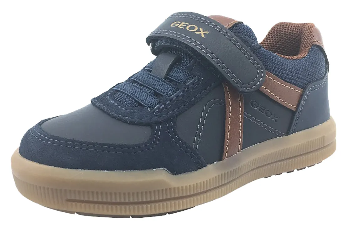 Geox Boy's J Arzach Sneaker Shoes, Navy/Brown Asics Gel Challenger 14 Shoes