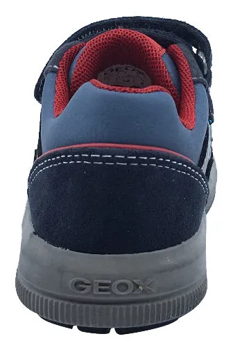 Dad Shoes Asics Geox Boy's J Arzach Sneaker Shoes, Navy/Red