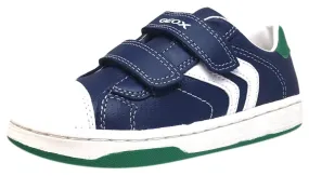 Geox Boy's Maltin Navy & Green Double Hook and Loop Strap Sneaker Shoe Asics 2160 Running Shoes