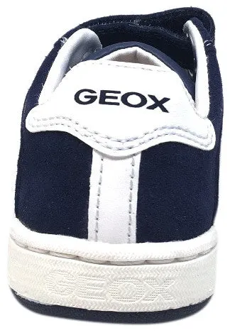 Asics Gel Rocket Court Shoes Geox Boy's Maltin Navy & White Double Hook and Loop Strap Sneaker Shoe