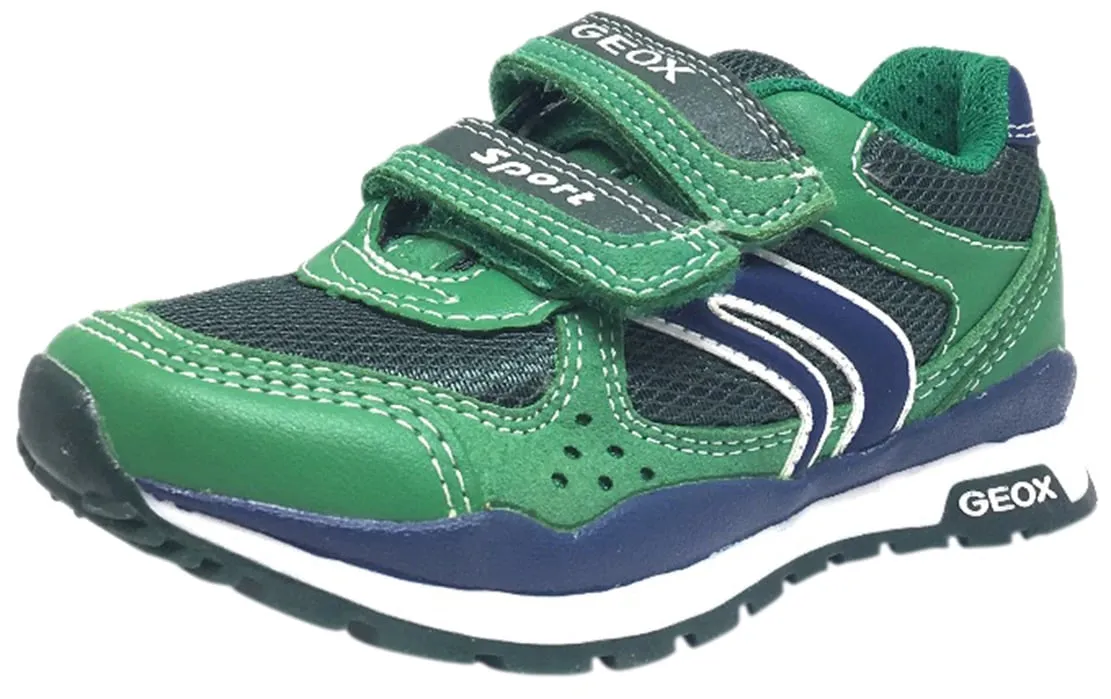 Geox Boy's Pavel Green & Navy Double Hook and Loop Strap Sneaker Asics Novablast Sportstyle Running Shoes