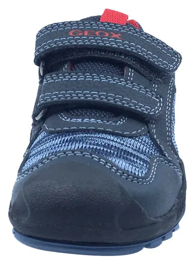 GEOX Boy's Savage Hook and Loop Closure Sneaker Tennis Shoes, Navy/Red Asics Gel-cumulus 20 Running Shoes