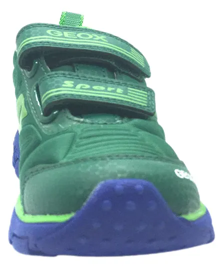 Geox Boy's Torque Green Double Hook and Loop Strap Sporty Low Top Breathable Sneaker Asics Gel-venture 8 Running Shoes