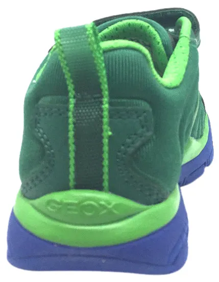 Geox Boy's Torque Green Double Hook and Loop Strap Sporty Low Top Breathable Sneaker Running Shoes Asics Gel-nimbus 25