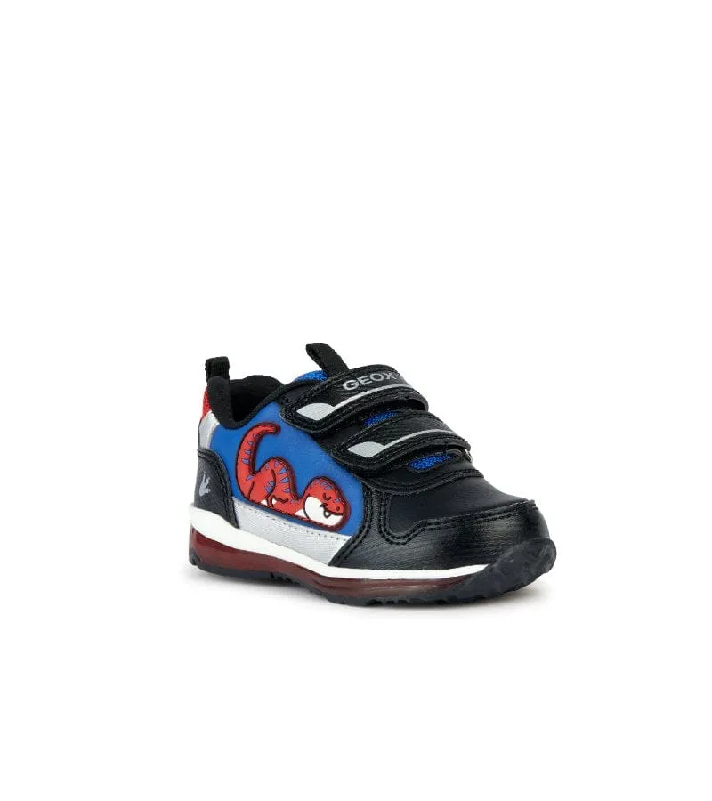 Shoes And Sox Asics Geox Infant Boys Dinosaur Black Runners B3584A
