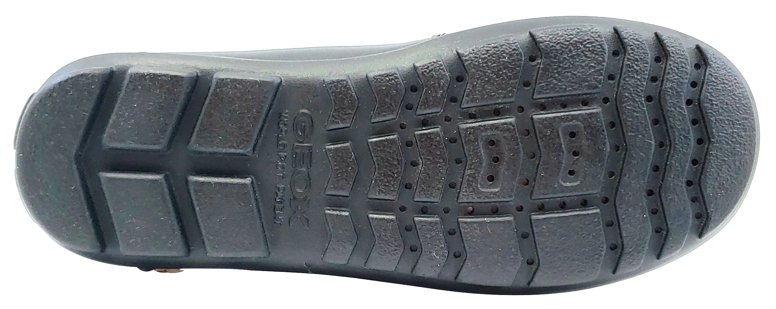 Old School Asics Shoes Geox Jr New Fast Mocassin Black Premium Leather Plain Slip On for Boy's