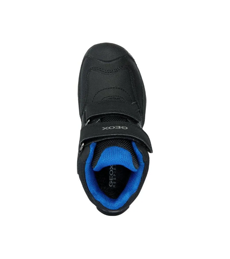 A Asics Running Shoes Geox Junior Boys Black Mountain Boot J261WA