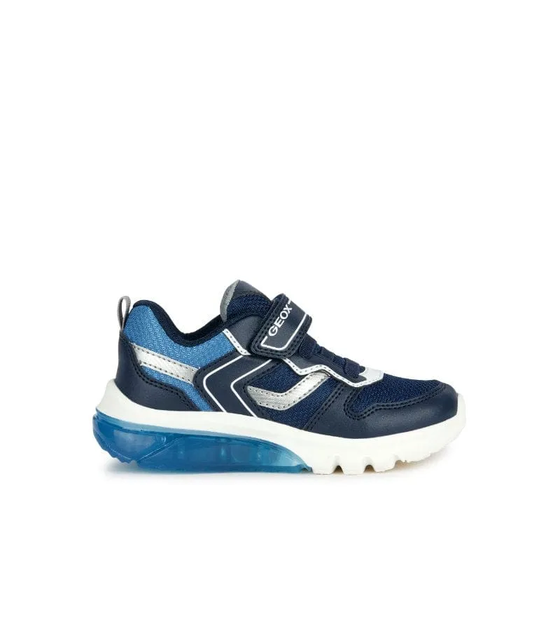 Geox Junior Boys Navy Runners J36LBC Asics Gel-resolution 9 Tennis Shoes