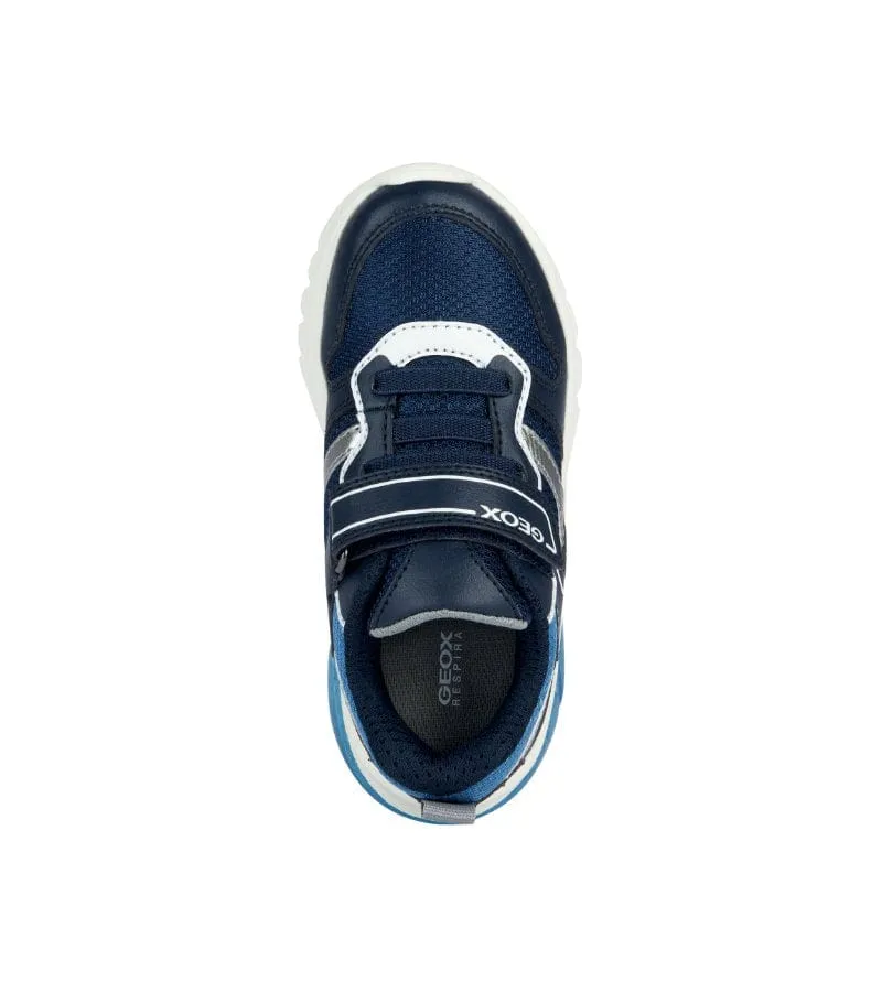 Table Tennis Asics Shoes Geox Junior Boys Navy Runners J36LBC