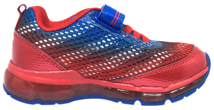 Geox Respira Boy's Android Royal Blue & Red Mesh Light Up Double Hook and Loop Sneaker Turf Shoes Field Hockey Asics