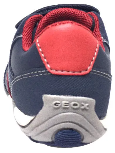 Geox Respira Boy's J Arno Leather Perforated Double Hook and Loop Sneaker Shoes, Navy Asics Gel Quantum 180 4 Running Shoes
