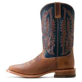Best Waterproof Boots 'Ariat' Men's Tanglewood SQ Toe - Bone / Honorable Blue