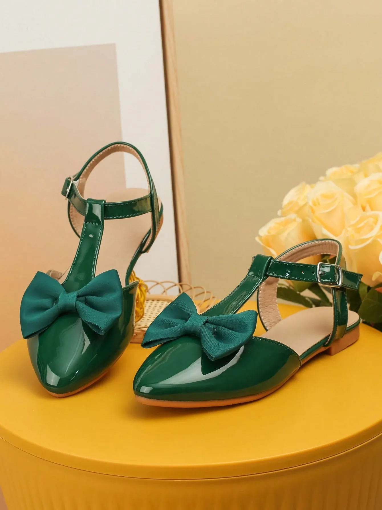 Asics Gel-sonoma 8 Trail Running Shoes Girls Bow Decor Point Toe Ankle Strap Flats For Party