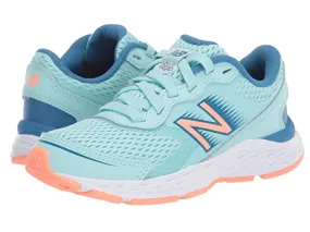 997 New Balance Black Girls Lace 680 Series Bail Blue/Mako Blue
