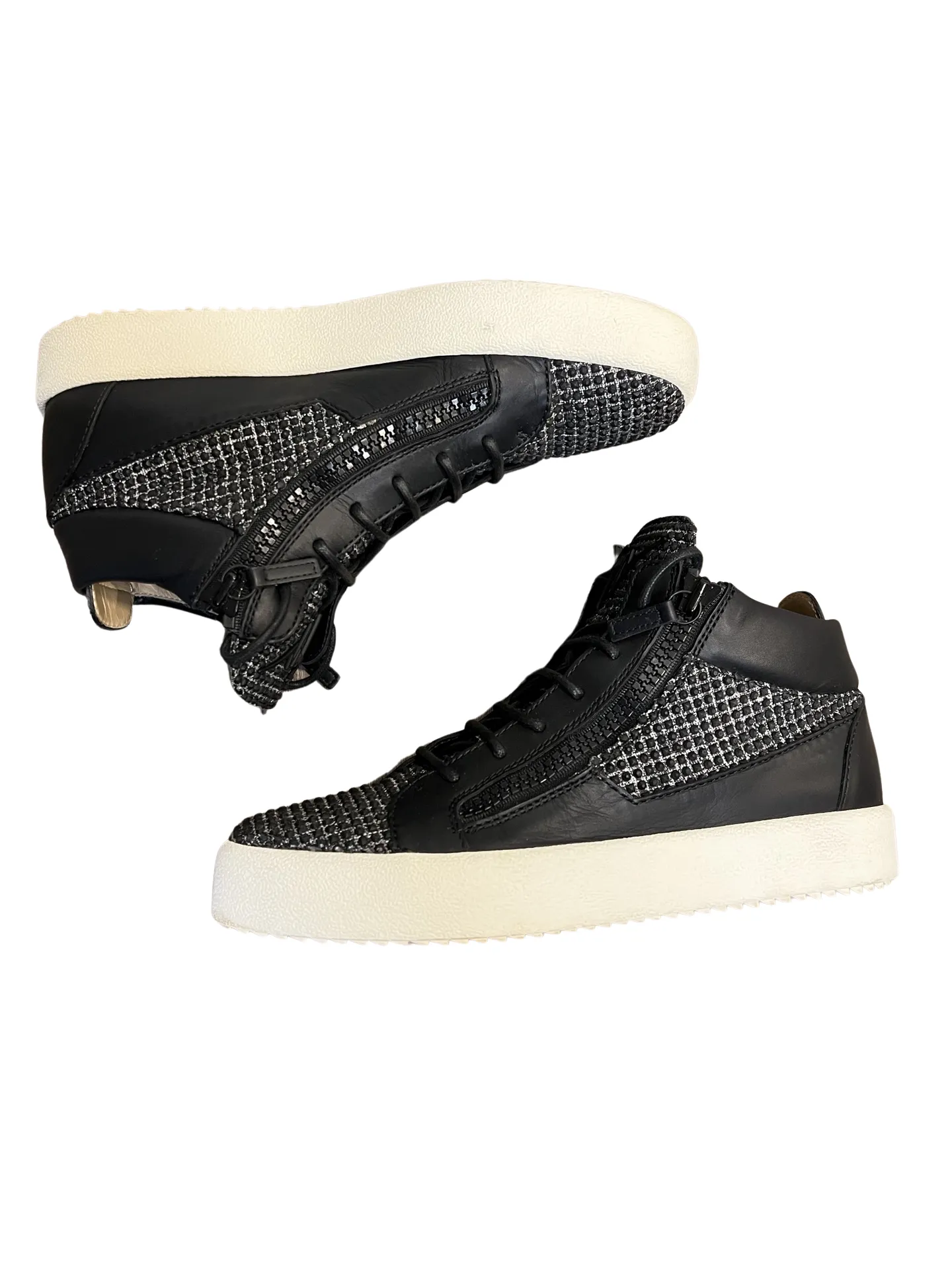 GIUSEPPE ZANOTTI SWAROVSKI CRYSTAL STUDDED SNEAKERS Thick Soled Loafers