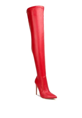 Gush Over Knee High Heel Boots Best Work Boots For Electricians