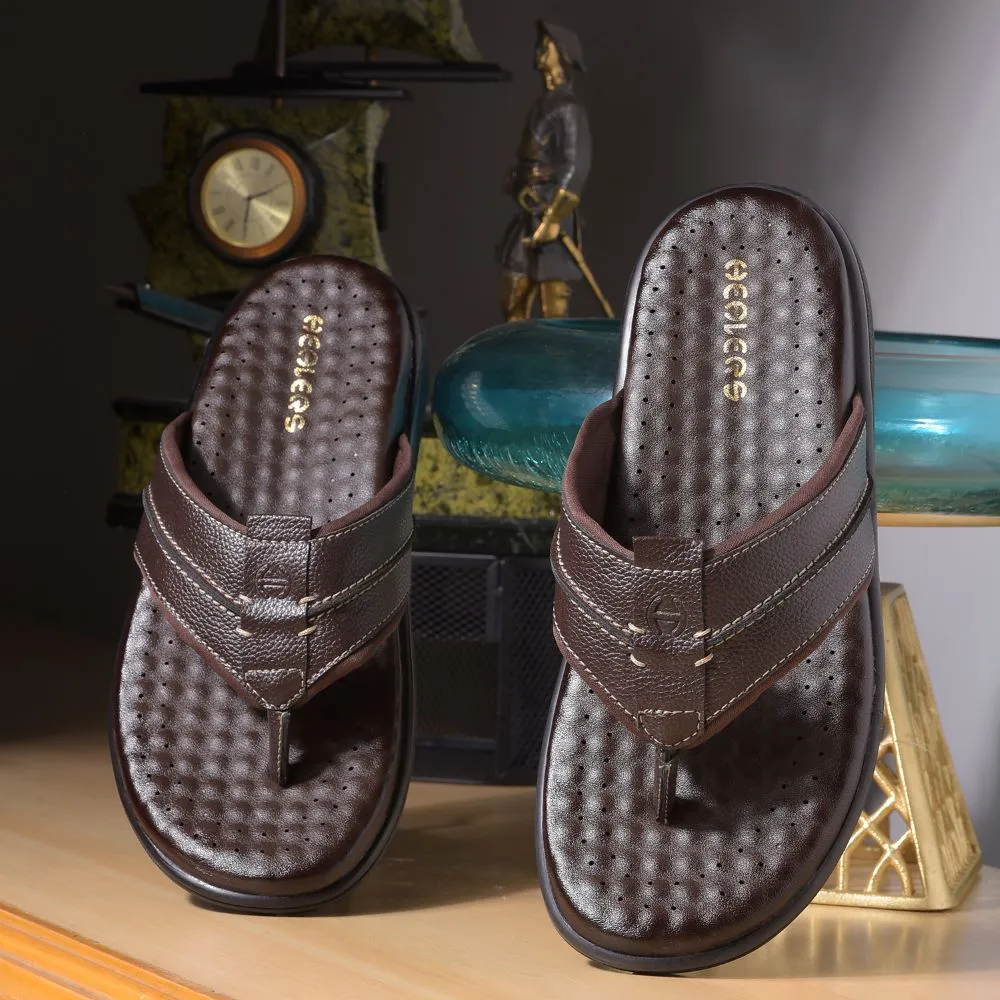 Gap Bear Slippers Healers By Liberty Mens CSS-1 Brown Casual Thong