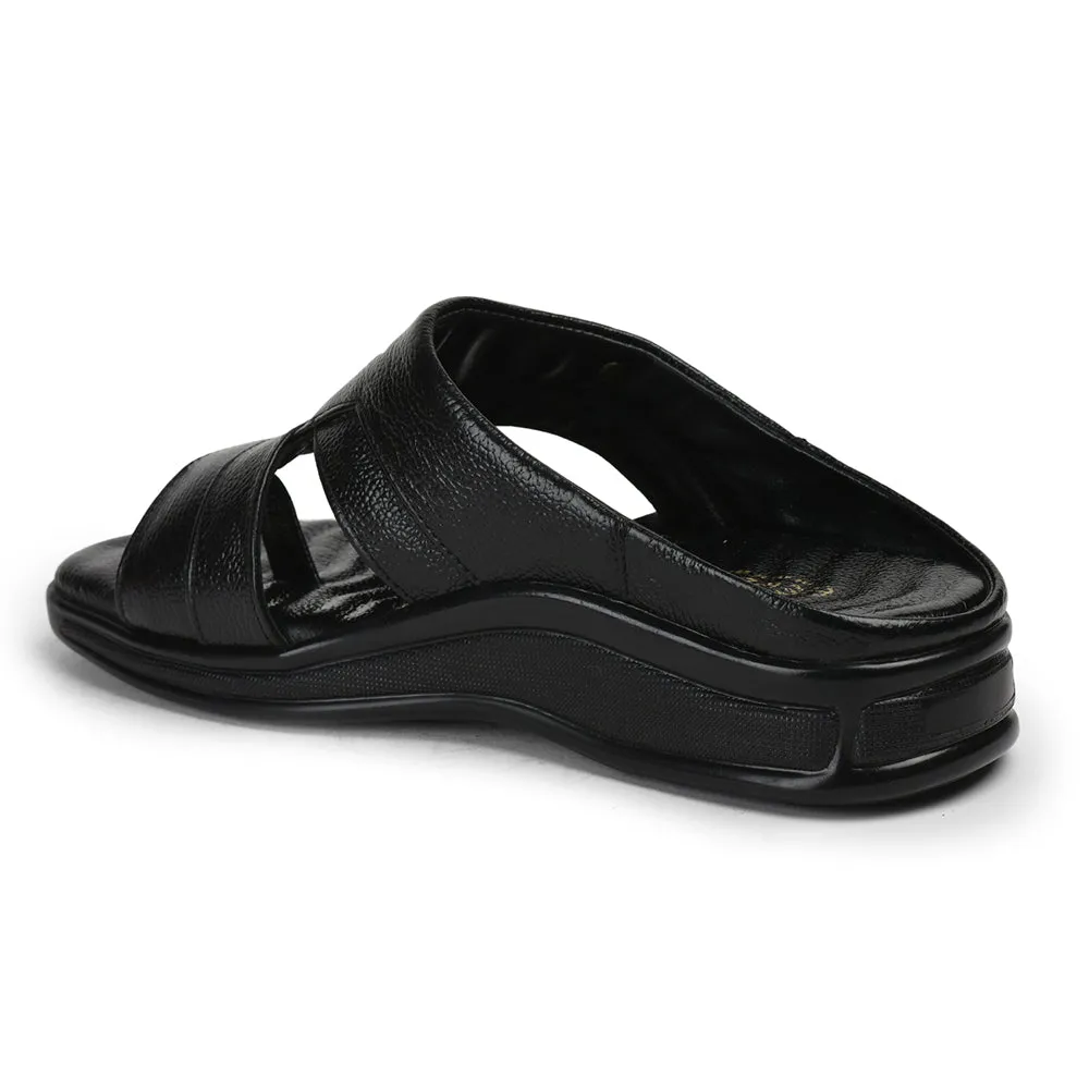 Healers By Liberty Men 2050-802 Black Casual Slippers Slippers That Don't Make Your Feet Sweat