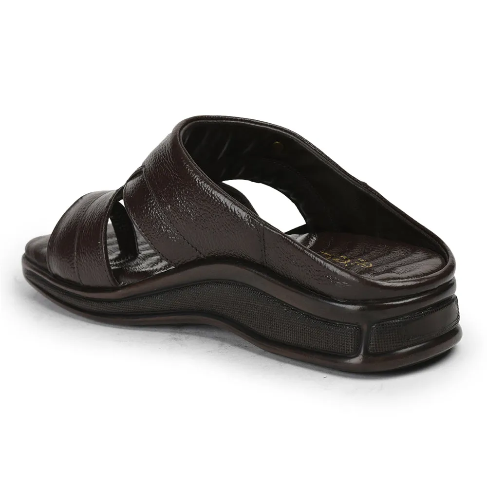 Slippers For Pool Healers By Liberty Men 2050-802 Brown Casual Slippers