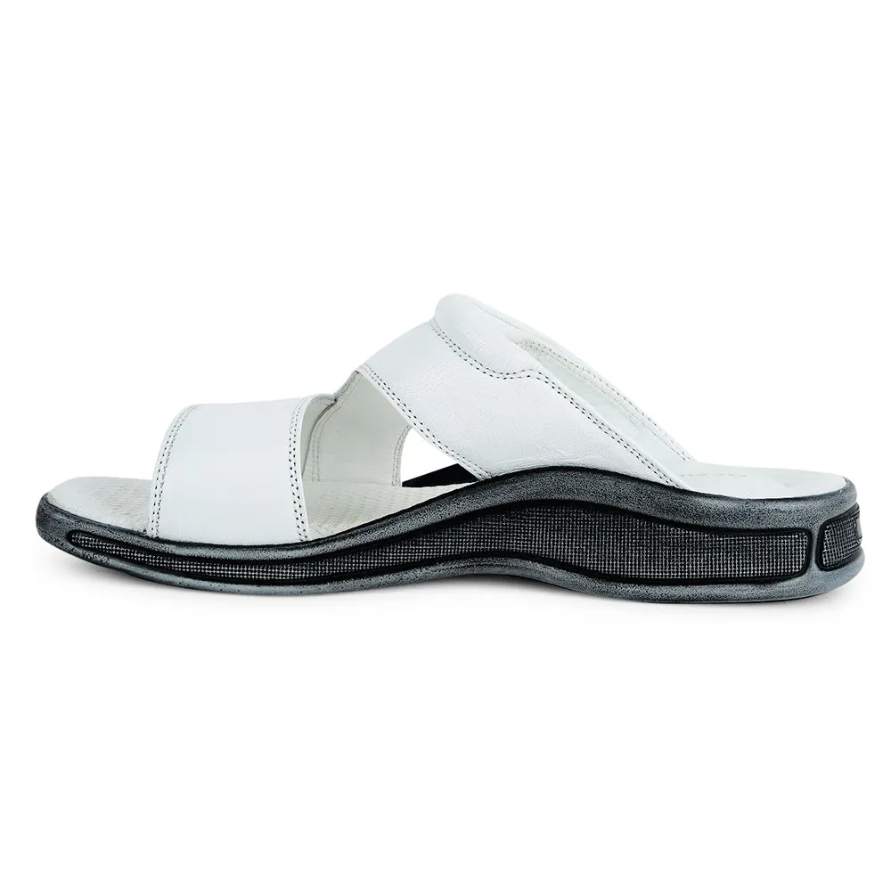Slip In Slides Healers by Liberty Men 2050-804D White Casual Slippers