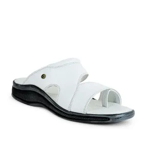 Wedding Party Slippers Healers by Liberty Men 2050-804D White Casual Slippers