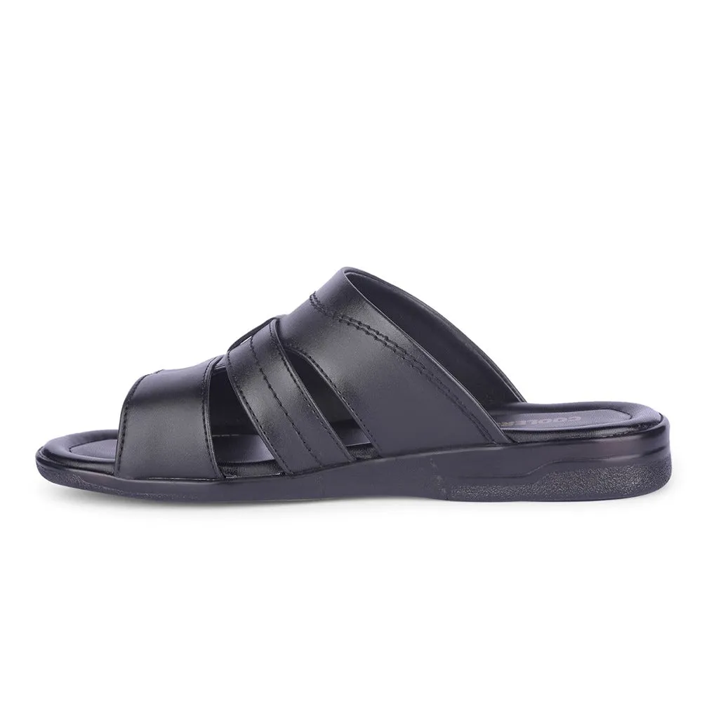 Healers By Liberty Mens ZUNAIRIO-E Black Casual Slippers Bay Slippers