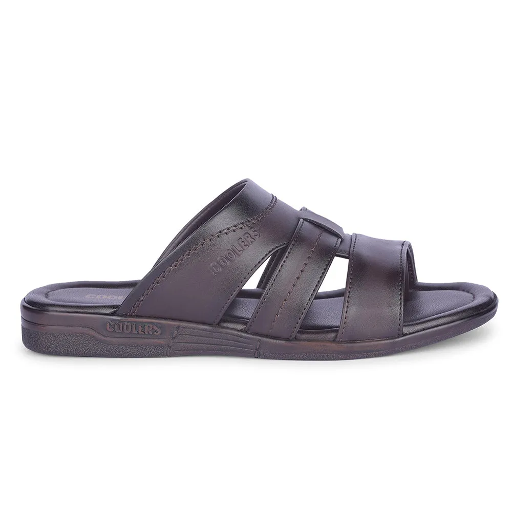 Healers By Liberty Mens ZUNAIRIO-E Brown Casual Slippers Pajamagram Slippers