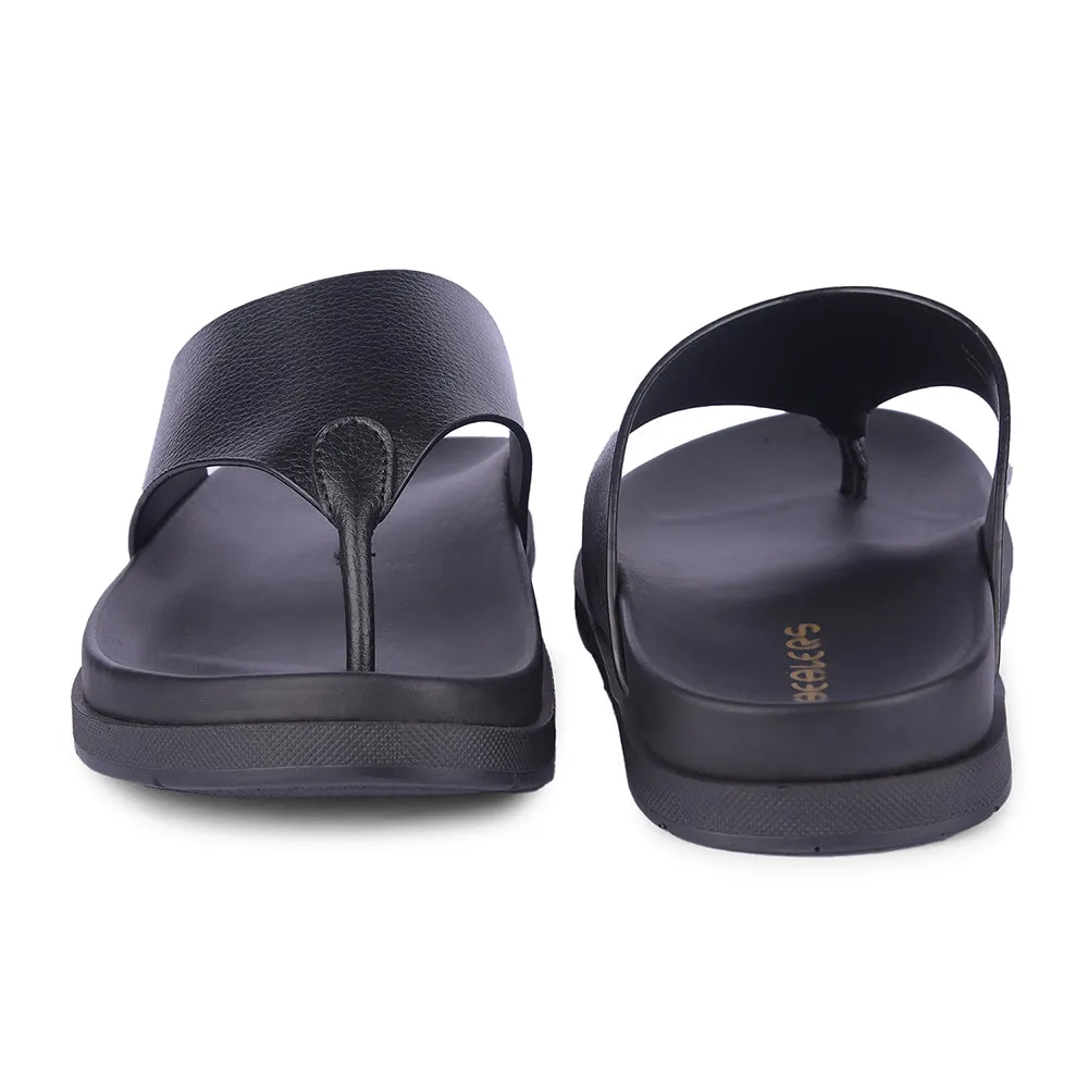 Bedroom Heel Slippers Healers Casual Black Slipper For Men MSL-3 By Liberty