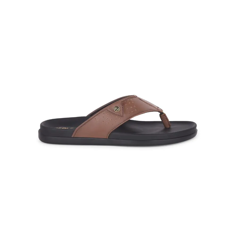 Healers Casual Tan Slippers For Men LEEKS-1 By Liberty Rockstud Slides