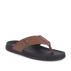 Sale On Slippers Healers Casual Tan Slippers For Men LEEKS-1 By Liberty